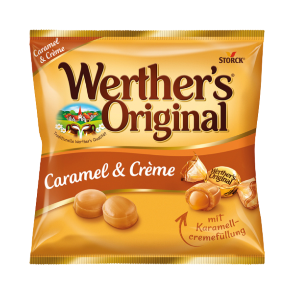 Storck Werthers Original Caramel und Creme, Sahnebonbons, 225g